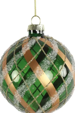 Clearance Countryfield Weihnachtskugel Astrid grün D 8 cm Weihnachtskugeln & -Anhänger