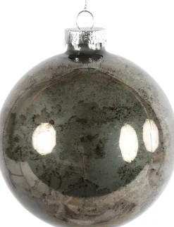 Outlet Countryfield Weihnachtskugel Rosalin anthrazit D 8 cm Weihnachtskugeln & -Anhänger