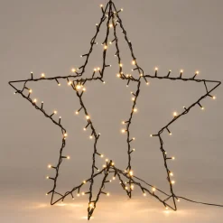 New 3D Weihnachtsstern schwarz beleuchtet mit 120 LEDs warmweiß D 77 cm Weihnachtssterne|Weihnachtsleuchten