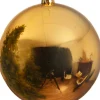 Clearance Decoris große Weihnachtskugel gold D 25 cm Weihnachtsdeko Zum Aufhängen