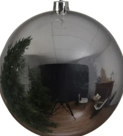 Online Decoris Große Weihnachtskugel silber D 14 cm Weihnachtskugeln & -Anhänger