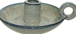 Clearance Decoris Kerzenständer blau 16 x 13 x 5,3 cm Kerzenständer