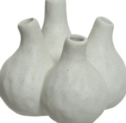 Clearance Decoris Vase weiß 13,7 x 13,4 x 12,2 cm Blumentöpfe & Pflanzgefäße|Vasen & Krüge