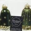 Outlet Decoris Weihnachtsbaumschmuck Uhr dunkelgrün D 6,5 H 8 cm 2 St. Weihnachtskugeln & -Anhänger