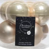 Hot Decoris Weihnachtskugel creme D 7 cm 8 St. Weihnachtskugeln & -Anhänger