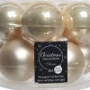 Online Decoris Weihnachtskugel creme D 6 cm 10 St. Weihnachtskugeln & -Anhänger