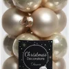 Sale Decoris Weihnachtskugel creme D 3,5 cm 16 St. Weihnachtskugeln & -Anhänger