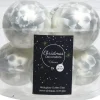 Outlet Decoris Weihnachtskugel weiß Eislack D 7 cm 8 St. Weihnachtskugeln & -Anhänger