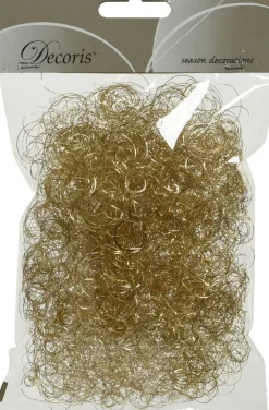New Decoris Engelshaar gold 2 x 13,5 x 20 cm Weihnachtsgirlanden & Lametta