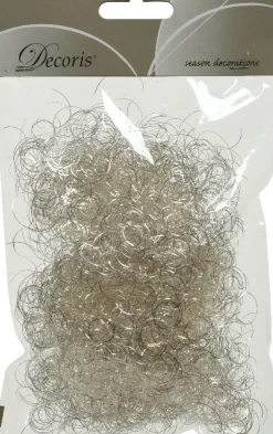 Best Decoris Engelshaar silber 2 x 13,5 x 20 cm Weihnachtsgirlanden & Lametta