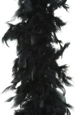 Hot Decoris Federboa schwarz D 15 H 184 cm Weihnachtsgirlanden & Lametta