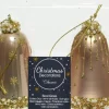Sale Decoris Weihnachtsbaumschmuck Uhr braun / kupfer D 6,5 H 8 cm 2 St. Weihnachtskugeln & -Anhänger