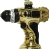 Outlet Decoris Weihnachtsbaumschmuck Bohrmaschine gold 9,2 x 3,8 x 10 cm Weihnachtskugeln & -Anhänger