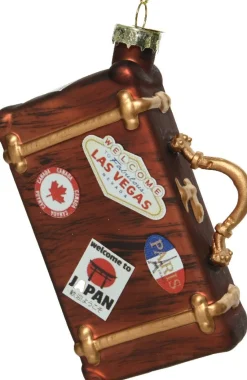 Discount Decoris Weihnachtsbaumschmuck Koffer bronze 3,7 x 8 x 12 cm Weihnachtskugeln & -Anhänger