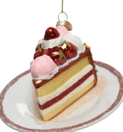 Discount Decoris Weihnachtsbaumschmuck Torte mehrfarbig 12,5 x 12,5 x 8,2 cm Weihnachtskugeln & -Anhänger