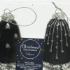 Clearance Decoris Weihnachtsbaumschmuck Uhr schwarz D 6,5 H 8 cm 2 St. Weihnachtskugeln & -Anhänger