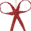 Clearance Decoris Weihnachtsbaumschmuck Schleife rot 20 x 1,2 x 25 cm Weihnachtskugeln & -Anhänger