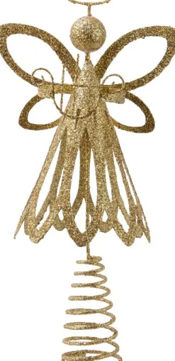 Outlet Decoris Weihnachtsbaumspitze gold 15 x 10,5 x 30 cm Weihnachtsbaumspitzen