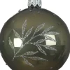 New Decoris Weihnachtskugel grün / grau D 8 cm Weihnachtskugeln & -Anhänger