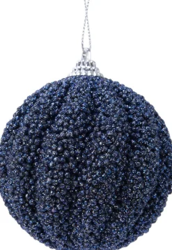 Clearance Decoris Weihnachtskugel nachtblau D 8 cm Weihnachtskugeln & -Anhänger