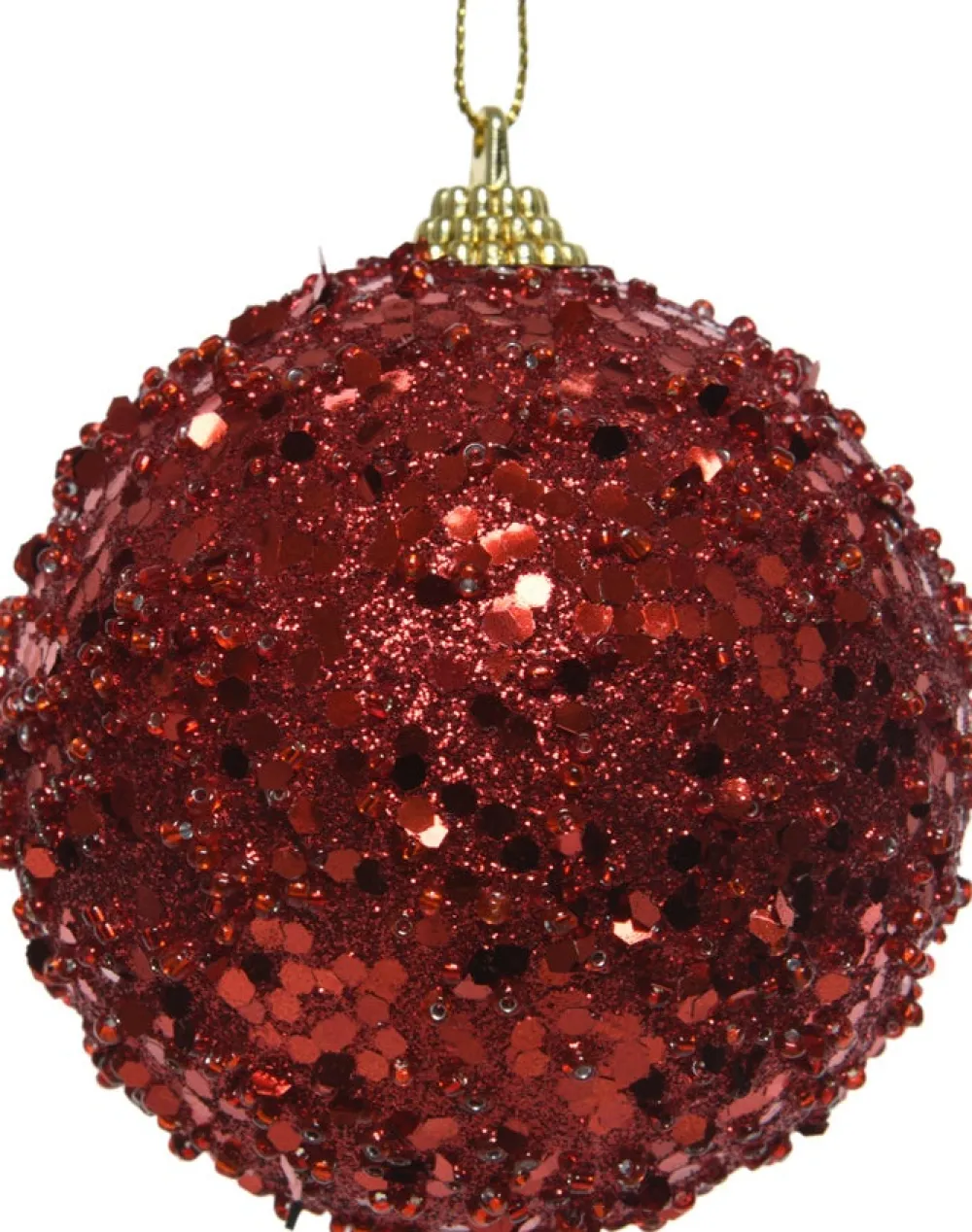 New Decoris Weihnachtskugel rot D 8 cm Weihnachtskugeln & -Anhänger