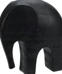 Outlet Dekofigur Elefant schwarz 14 x 7 x 15 cm Dekofiguren & -Objekte