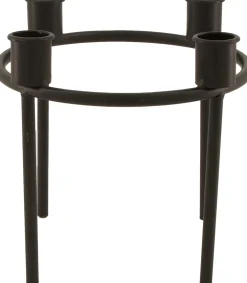 Discount Dijk Natural Collections Kerzenständer Duco schwarz D 17,5 H 17 cm Kerzenständer