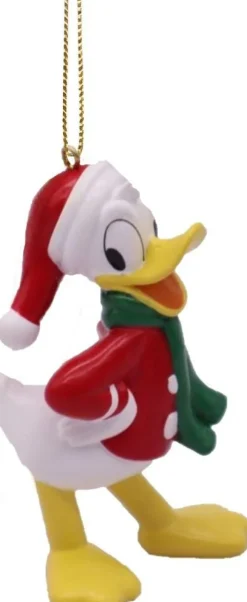 Best Disney Weihnachtsanhänger Micky Maus und Freunde Donald Duck mit Schal 5,5 x 4,5 x 9 cm Weihnachtskugeln & -Anhänger