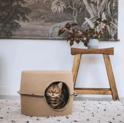 Discount District 70 Katzenkorb Höhle D 44 H 30 cm Katzenbetten & -Körbe