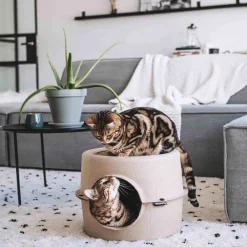 Discount District 70 Katzenkorb Höhle D 44 H 30 cm Katzenbetten & -Körbe