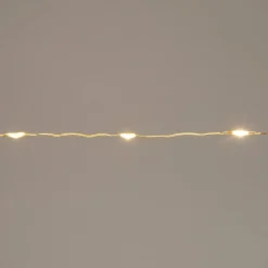 Sale Drahtlichterkette gold 1 m mit 20 LEDs warmweiß Mini- & Drahtlichterketten