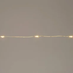 New Drahtlichterkette gold 1 m mit 10 LEDs warmweiß Mini- & Drahtlichterketten