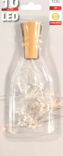 Sale Drahtlichterkette Korken 1 m LED-Sterne warmweiß Mini- & Drahtlichterketten