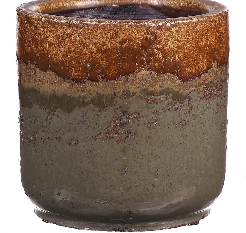 Duif Blumentopf Carry D 12 H 10 grün / braun Blumentöpfe & Pflanzgefäße|Blumentöpfe