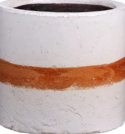 Hot Duif Blumentopf Cathy D 15,2 H 13 cm weiß / kupfer Blumentöpfe|Blumentöpfe & Pflanzgefäße