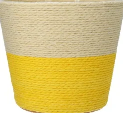 New Duif Pflanzkorb Riley naturell / gelb D 14 H 11 cm Pflanzkörbe|Pflanzkörbe