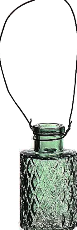 Outlet Duif Vase Louvre grün D 5 H 9 cm Vasen & Krüge|Blumentöpfe & Pflanzgefäße