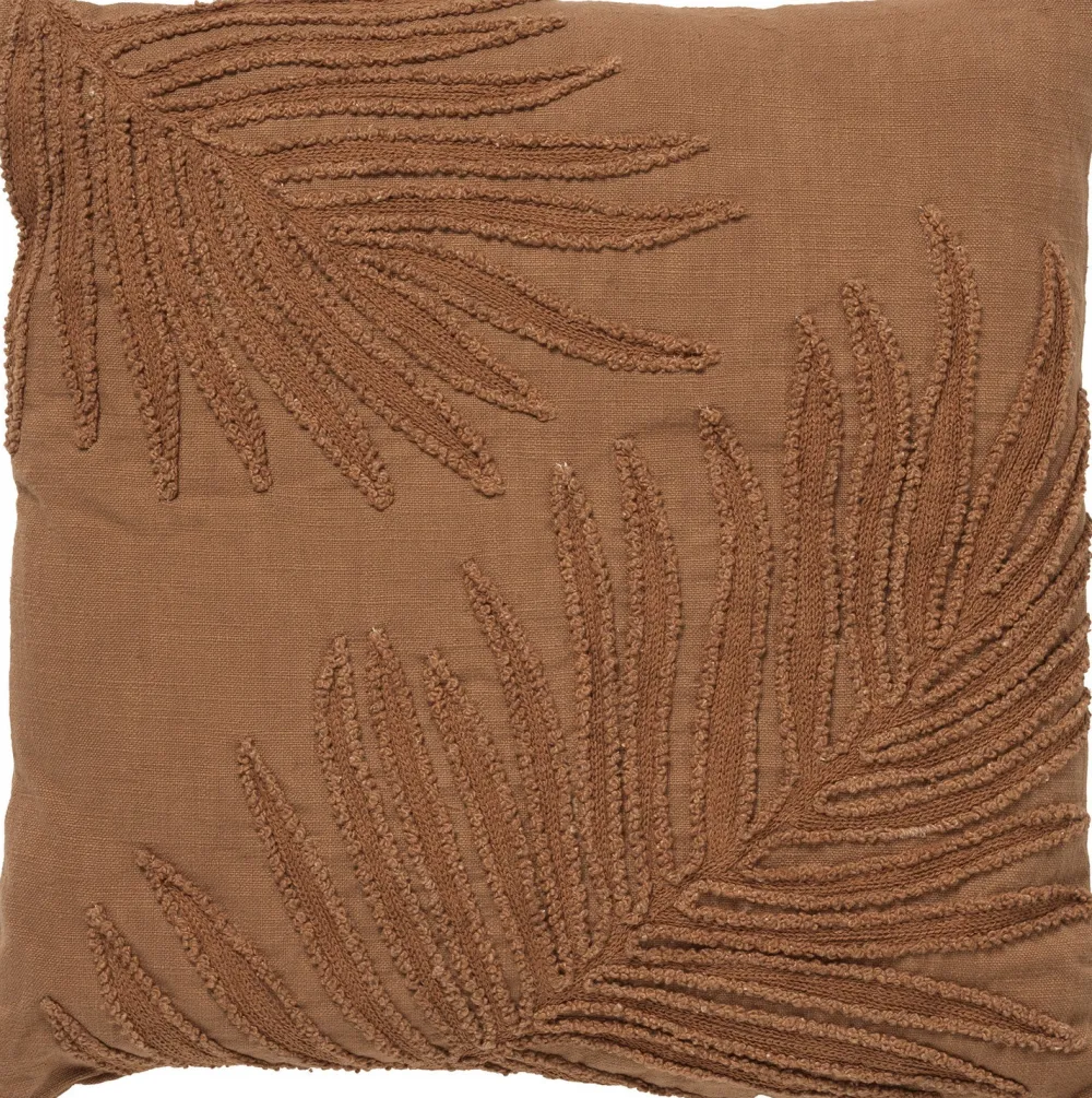 Discount Dutch Decor Dekokissen Lex braun 45 x 45 x 22 cm Kissen|Dekokissen