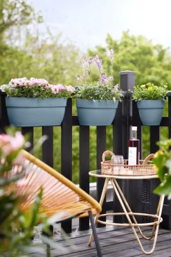 Online Elho Balkonkasten Vibia Easyhanger blau 46 x 24,1 x 26,5 cm Balkonkästen|Blumentöpfe & Pflanzgefäße