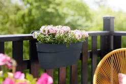 Discount Elho Balkonkasten Vibia Easyhanger anthrazit 46 x 24,1 x 26,5 cm Balkonkästen|Blumentöpfe & Pflanzgefäße