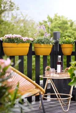 Elho Balkonkasten Vibia Easyhanger gelb 46 x 24,1 x 26,5 cm Balkonkästen|Blumentöpfe & Pflanzgefäße