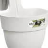 New Elho Balkonkasten Vibia Easyhanger weiß 20,5 x 24,1 x 26,5 cm Blumenampeln & Hängetöpfe|Blumentöpfe & Pflanzgefäße