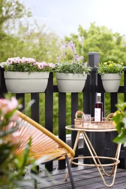 New Elho Balkonkasten Vibia Easyhanger weiß 20,5 x 24,1 x 26,5 cm Blumenampeln & Hängetöpfe|Blumentöpfe & Pflanzgefäße