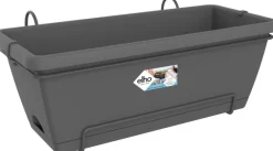 Elho Barcelona Balkonkasten XL all-in-1 55 x 32,2 x 22,7 cm anthrazit Balkonkästen|Blumentöpfe & Pflanzgefäße