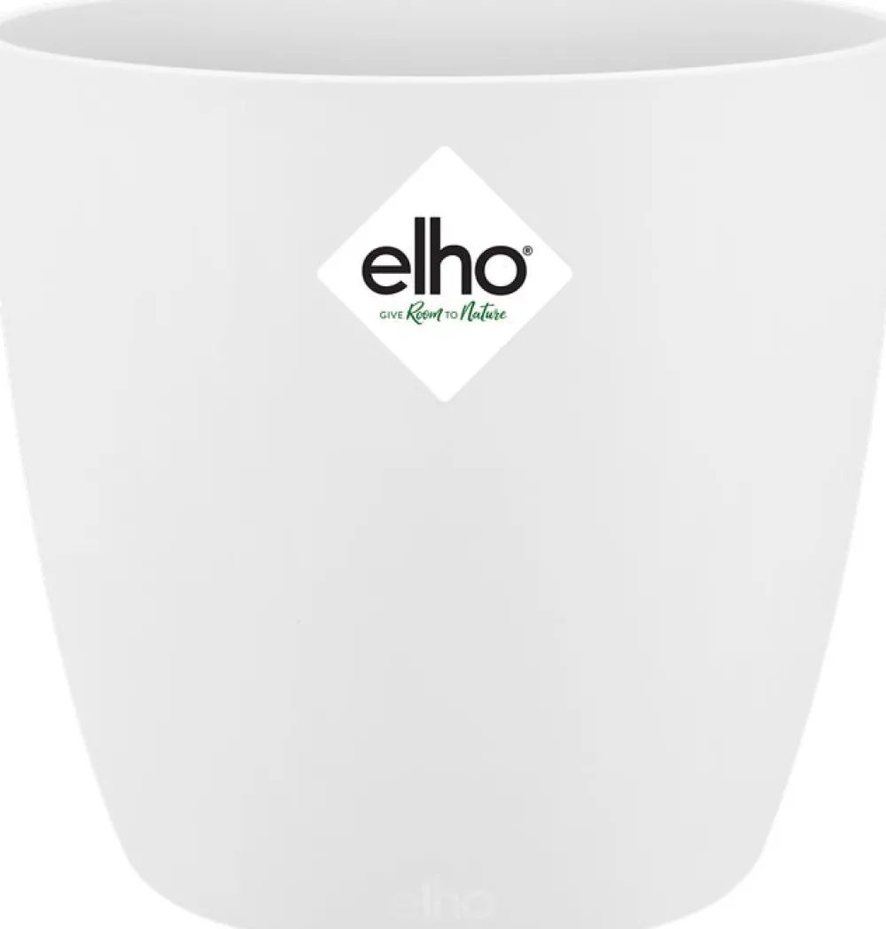 Sale Elho Blumentopf Brussels rund mini D 11 cm H 9,7 cm weiß Blumentöpfe|Blumentöpfe & Pflanzgefäße