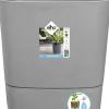 Best Elho Blumentopf greensense aqua care hellgrau 38 x 38 x 39 cm Blumentöpfe & Pflanzgefäße|Blumentöpfe