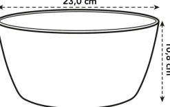 Outlet Elho Brussels Pflanzschale D 23 H 10,8 cm weiß Pflanzschalen|Blumentöpfe & Pflanzgefäße
