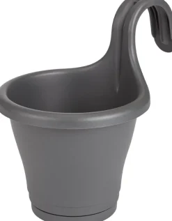 Elho Corsica Balkonkasten D 19 cm H 26 cm  anthrazit Balkonkästen|Blumentöpfe & Pflanzgefäße