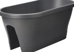 Clearance Elho Corsica Balkonkasten 58 x 29,6 x 24 cm anthrazit Balkonkästen|Blumentöpfe & Pflanzgefäße