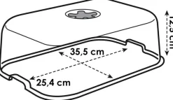 Best Elho green basics Anzuchtkasten Deckel 35,8 x 25,5 x 12,9 cm Anzuchtkästen & Mini-Gewächshäuser